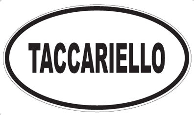 TACCARIELLO - Oval Sticker