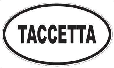 TACCETTA - Oval Sticker