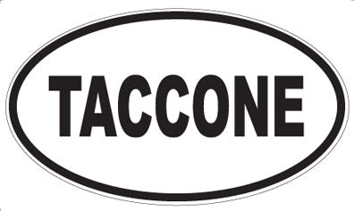 TACCONE - Oval Sticker