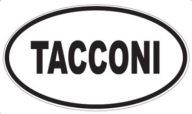 TACCONI - Oval Sticker