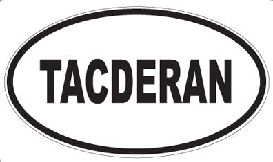 TACDERAN - Oval Sticker