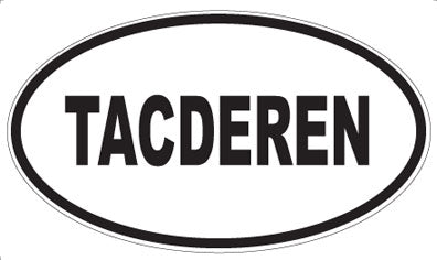 TACDEREN - Oval Sticker