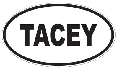 TACEY - Oval Sticker