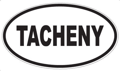 TACHENY - Oval Sticker