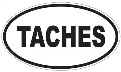 TACHES - Oval Sticker