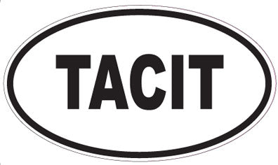 TACIT - Oval Magnet