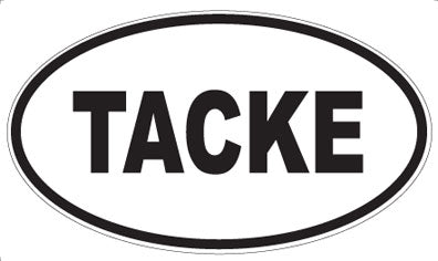 TACKE - Oval Sticker