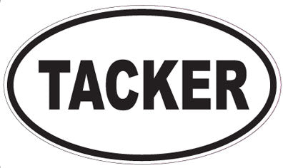 TACKER - Oval Sticker