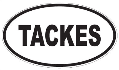 TACKES - Oval Sticker