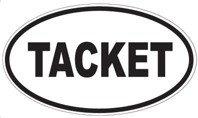 TACKET - Oval Sticker