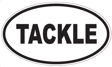 TACKLE - Oval Sticker