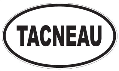 TACNEAU - Oval Sticker