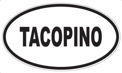 TACOPINO - Oval Sticker