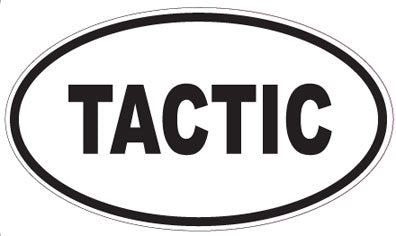 TACTIC - Oval Sticker