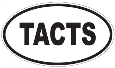 TACTS - Oval Sticker