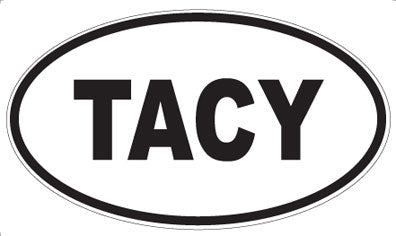 TACY - Oval Sticker