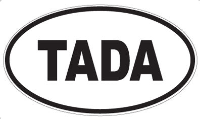 TADA - Oval Sticker