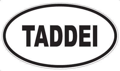 TADDEI - Oval Sticker
