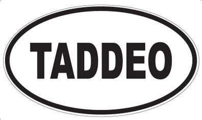 TADDEO - Oval Sticker