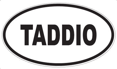 TADDIO - Oval Sticker