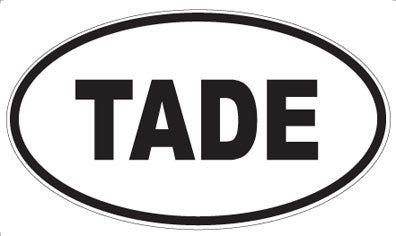 TADE - Oval Sticker