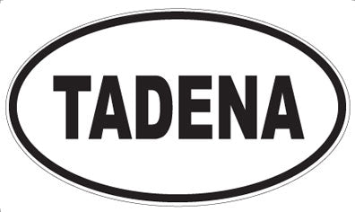 TADENA - Oval Sticker