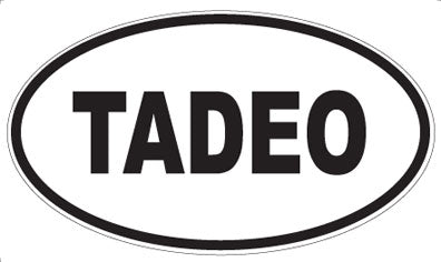 TADEO - Oval Sticker