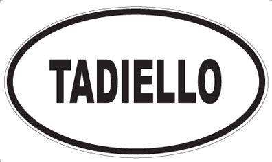 TADIELLO - Oval Sticker