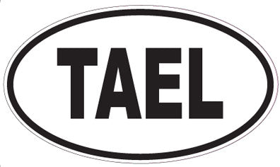 TAEL - Oval Sticker