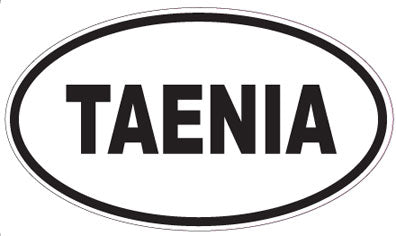 TAENIA - Oval Sticker