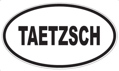 TAETZSCH - Oval Sticker