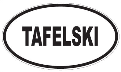 TAFELSKI - Oval Sticker