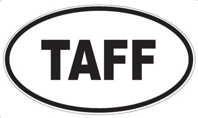 TAFF - Oval Sticker
