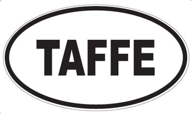TAFFE - Oval Sticker