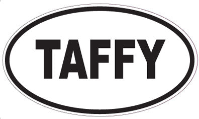 TAFFY - Oval Magnet