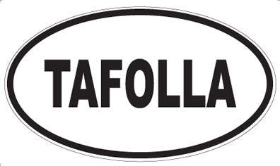 TAFOLLA - Oval Sticker