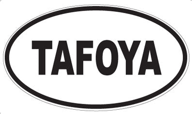 TAFOYA - Oval Sticker