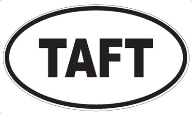 TAFT - Oval Sticker
