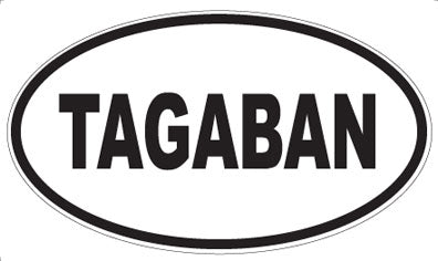 TAGABAN - Oval Sticker