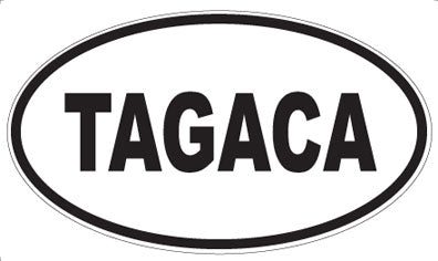 TAGACA - Oval Sticker