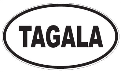 TAGALA - Oval Sticker