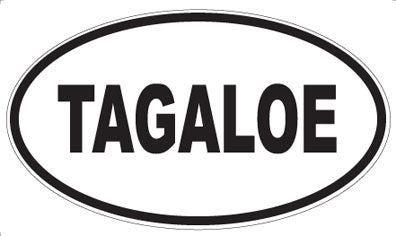 TAGALOE - Oval Sticker