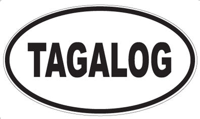TAGALOG - Oval Sticker