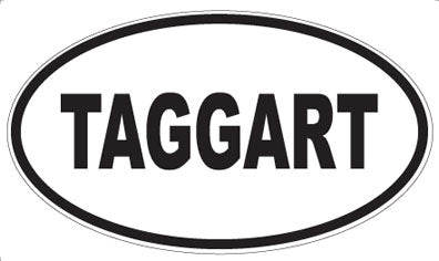 TAGGART - Oval Sticker
