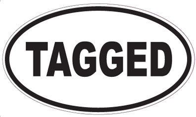TAGGED - Oval Sticker
