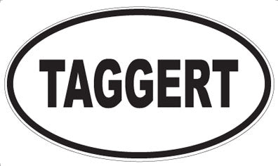 TAGGERT - Oval Sticker