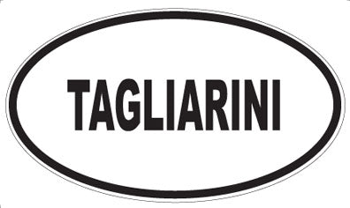 TAGLIARINI - Oval Sticker