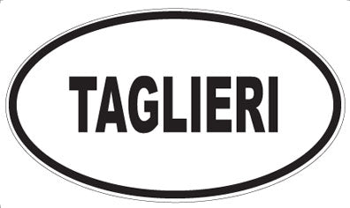 TAGLIERI - Oval Sticker