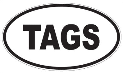 TAGS - Oval Magnet