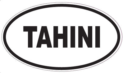 TAHINI - Oval Sticker